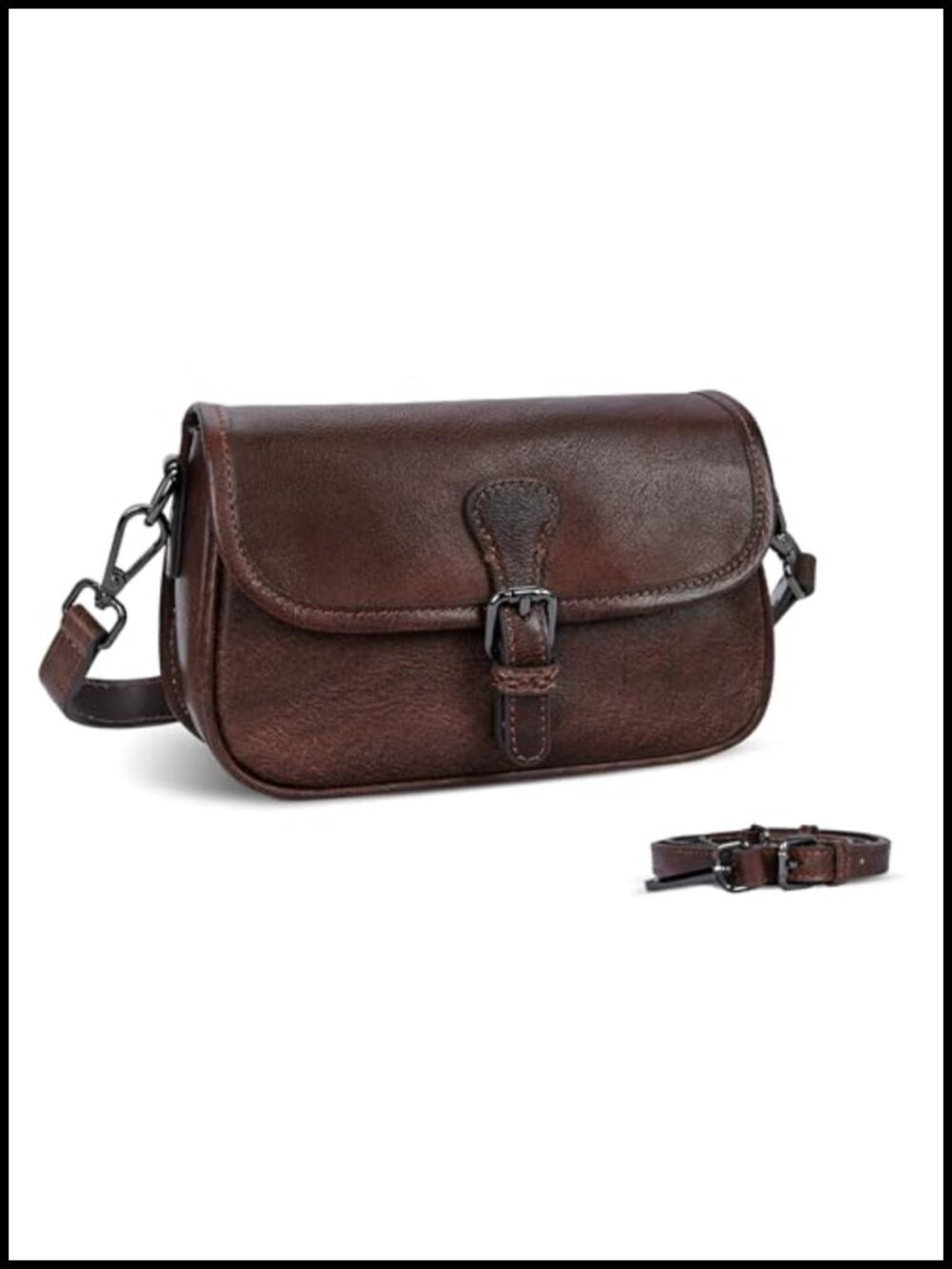 Genuine Leather Small Crossbody Bag Satchel Mini Shoulder Purse